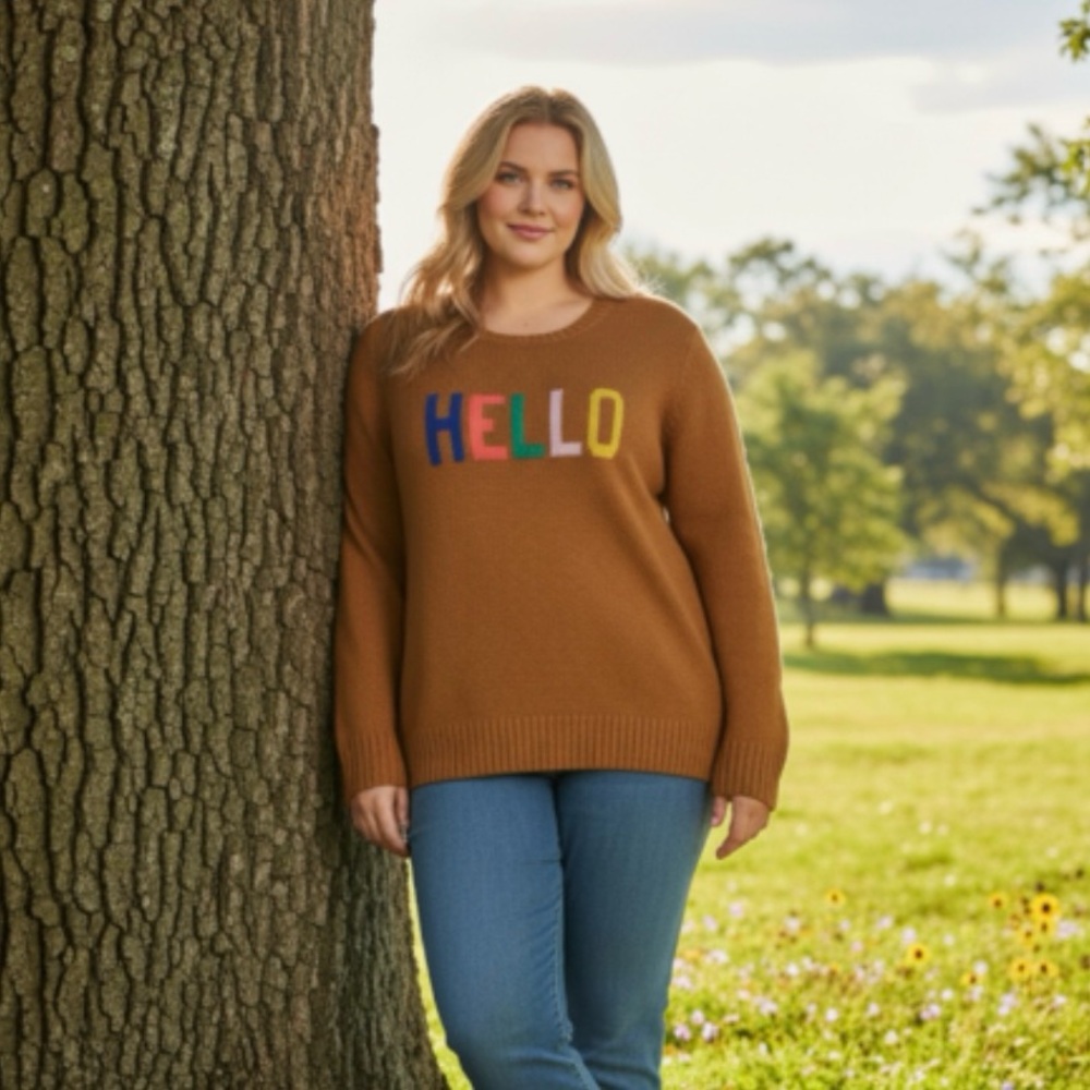 ST JOHNS BAY Hello Sweater